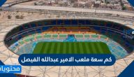 كم سعة ملعب الامير عبدالله الفيصل