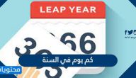 كم يوم في السنة