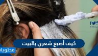 كيف أصبغ شعري بالبيت بخطوات سهله وبسيطه