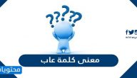 معنى كلمة عاب