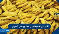 اكبر من امه بعامين مذكور في القرآن
