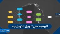 البرمجه هي تحويل الخوارزميه