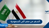 اجراءات السفر من مصر الى السعودية