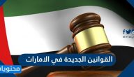 القوانين الجديدة في الامارات 2025