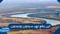 اين يقع نهر سيحون وجيحون