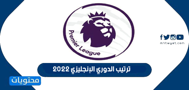 ترتيب الدوري الإنجليزي 2022