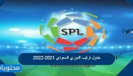 جدول ترتيب الدوري السعودي 2021-2022