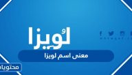 معنى اسم لويزا وصفات حامل الاسم
