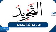 من فوائد التجويد