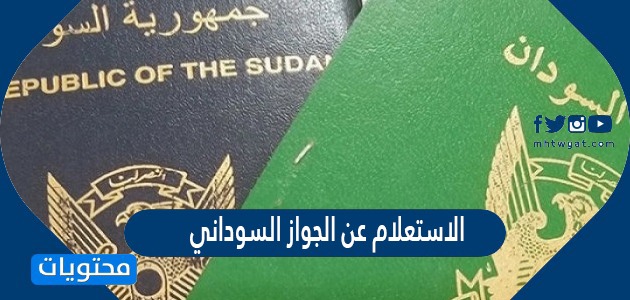 الاستعلام عن الجواز السوداني الكترونيا