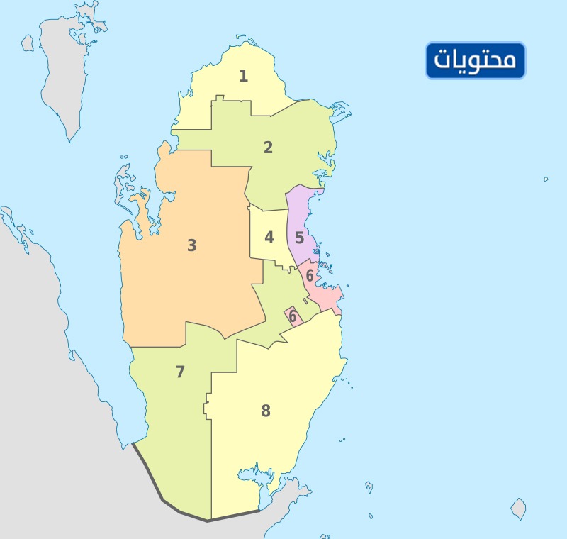 خريطة بلديات قطر