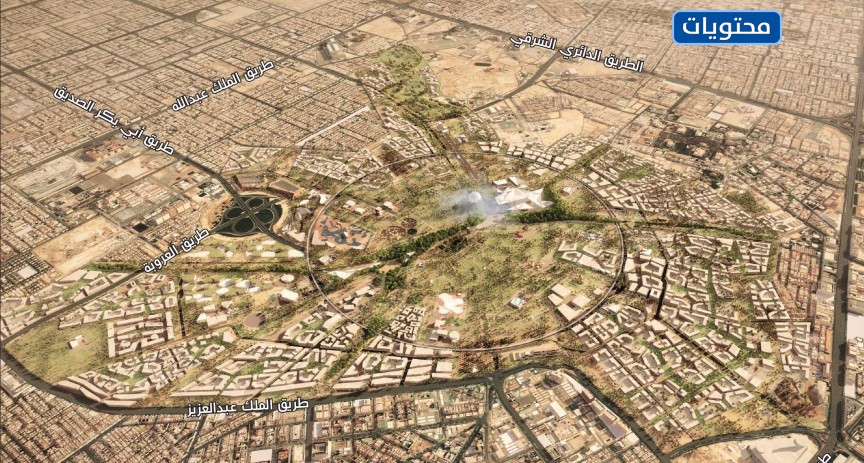 خريطة مشروع حديقة الملك سلمان