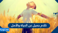 كلام جميل عن الحياة والأمل