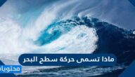 ماذا تسمى حركة سطح البحر