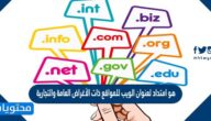 هو امتداد لعنوان الويب للمواقع ذات الأغراض العامة والتجارية