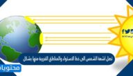 تصل اشعة الشمس الى خط الاستواء والمناطق القريبة منها بشكل