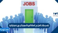 تنقسم مجالات العمل في المملكة العربية السعودية إلى مهن خدمية وإنتاجية