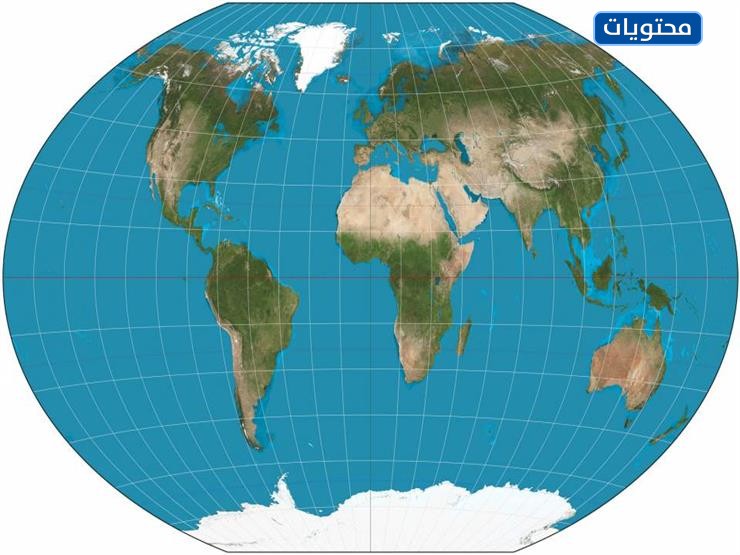 خريطة العالم الحقيقية بالصور