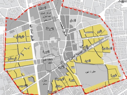 خريطة تطوير وسط الرياض 
