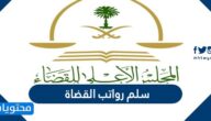 سلم رواتب القضاة 1446