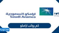 كم رواتب ارامكو