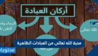 محبة الله تعالى من العبادات الظاهرة