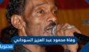 سبب وفاة محمود عبد العزيز السوداني