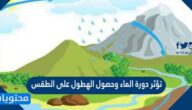تؤثر دورة الماء وحصول الهطول على الطقس