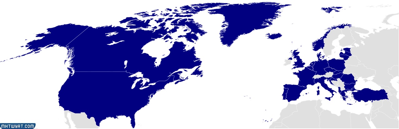 خريطة حلف الناتو