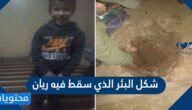شكل البئر الذي سقط فيه ريان