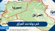كم دولة تحد العراق