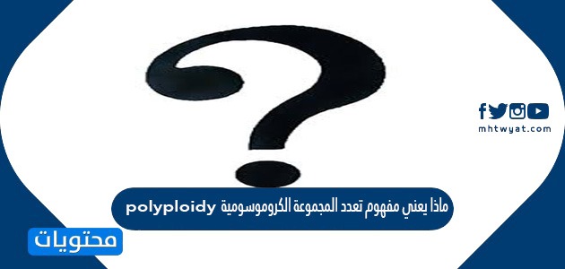 ماذا يعني مفهوم تعدد المجموعة الكروموسومية polyploidy؟