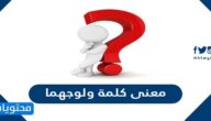 معنى كلمة ولوجهما