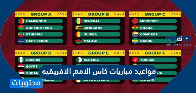 مواعيد مباريات كاس الامم الافريقيه  الدور نصف النهائي والنهائي 2022