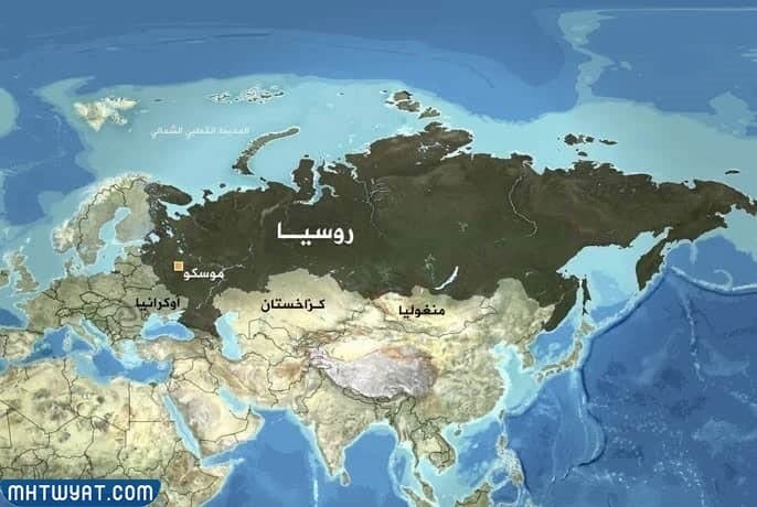 خريطة روسيا