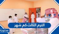 الترم الثالث كم شهر