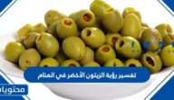 تفسير رؤية الزيتون الأخضر في المنام