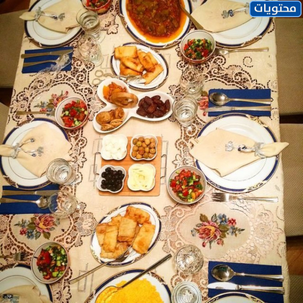 ديكور المائدة في رمضان