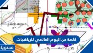 كلمة عن اليوم العالمي للرياضيات 2025