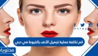 كم تكلفة عملية تجميل الأنف بالخيوط في دبي