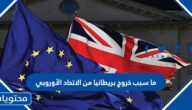 ما سبب خروج بريطانيا من الاتحاد الأوروبي