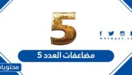 مضاعفات العدد 5