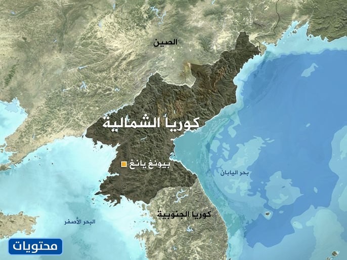 موقع مدينة بيونغ يانغ على خريطة 
