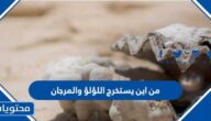 من اين يستخرج اللؤلؤ والمرجان
