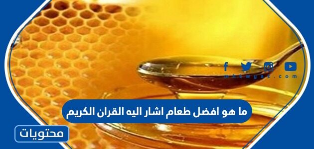 ما هو افضل طعام اشار اليه القران الكريم