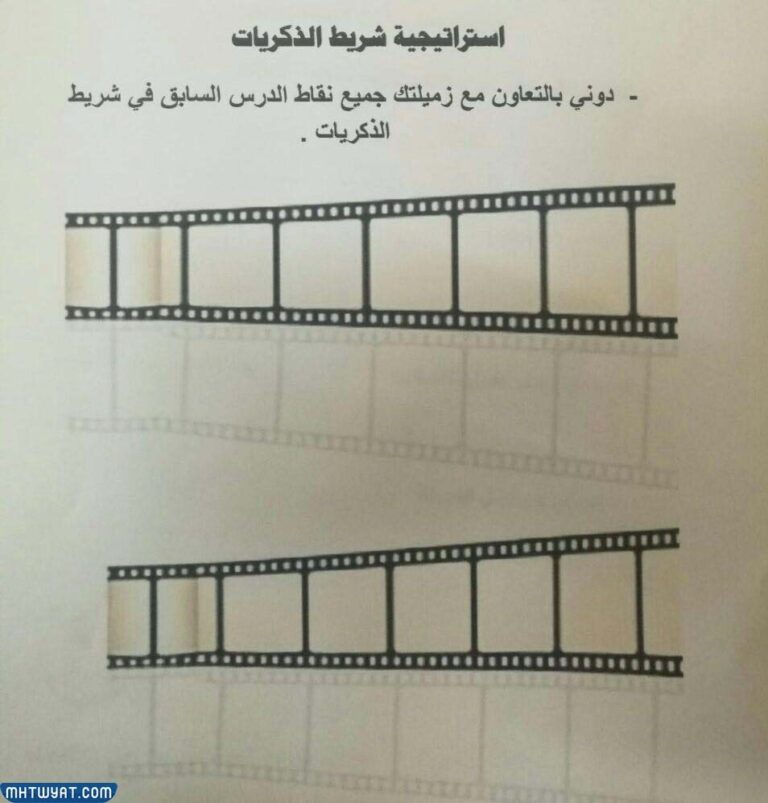 شريط الذكريات استراتيجية