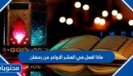 ماذا افعل في العشر الاواخر من رمضان