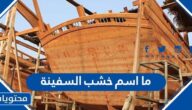 ما اسم خشب السفينة