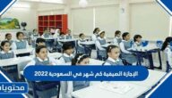 الإجازة الصيفية كم شهر في السعودية 2024