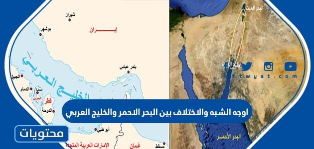 اوجه الشبه والاختلاف بين البحر الاحمر والخليج العربي